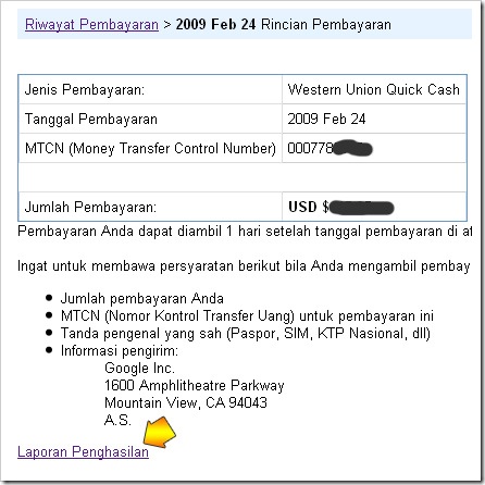 Sayangnya, Tidak Ada Metode Pembayaran AdSense Menggunakan Western Union